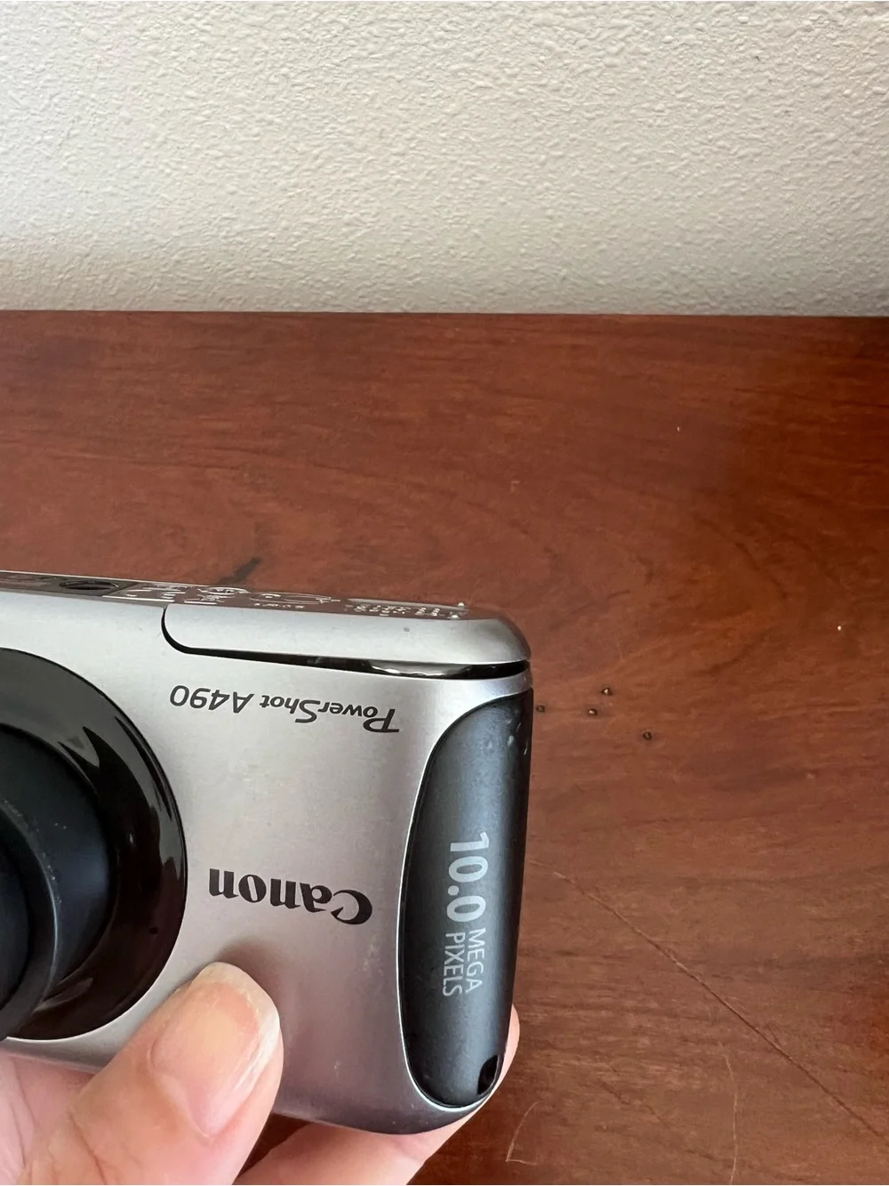 Canon PowerShot A490 Silver and Black Compact Camera